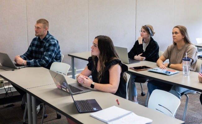 concordia students in college classroom