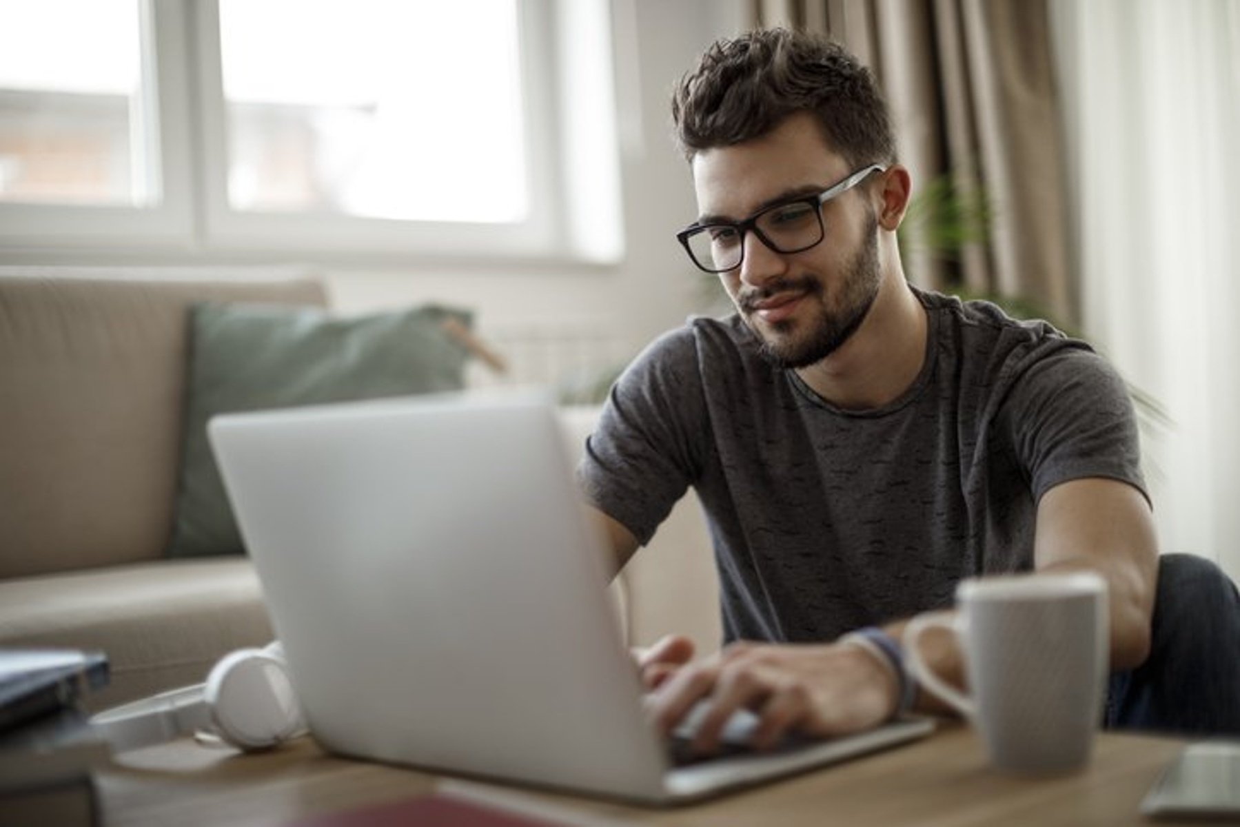 male mba student at computer-2